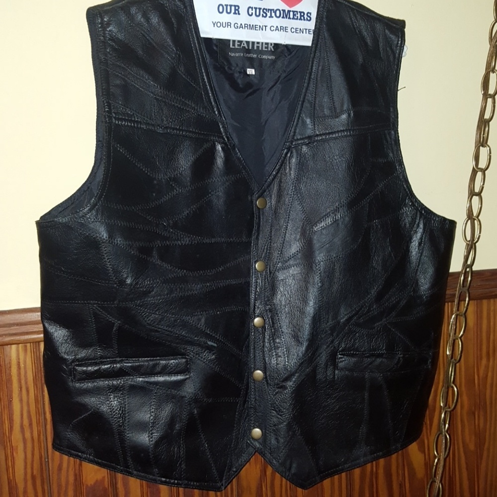 Mens Leather Vest